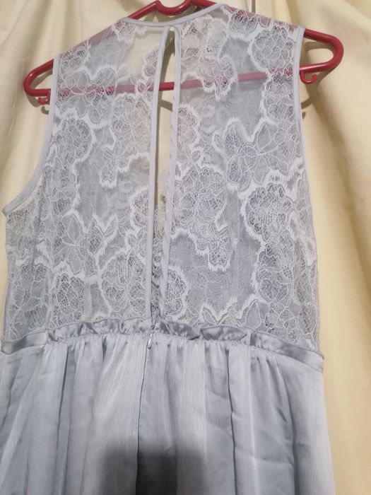 Rochie de seara argintie, mar. 40, noua cu eticheta