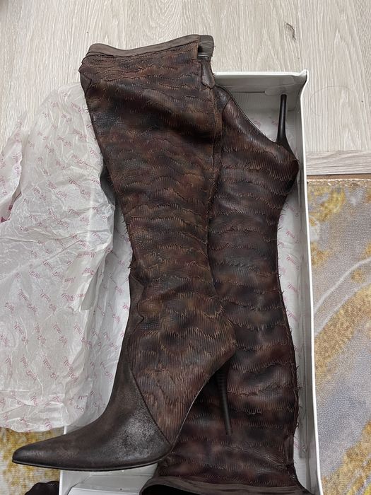 Ботфорты сапоги натуральная кожа новые