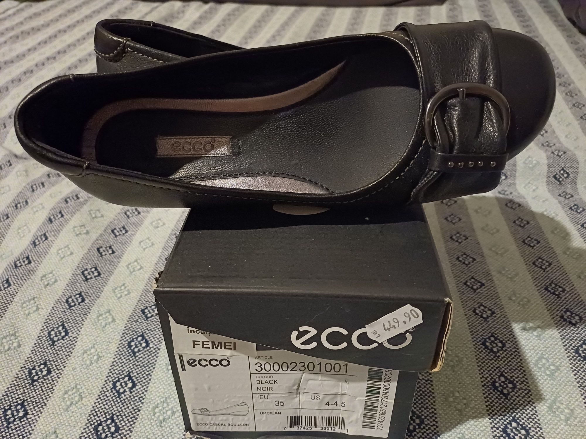 Pantofi NOI firma  ECCO casual mărimea 35/36.
