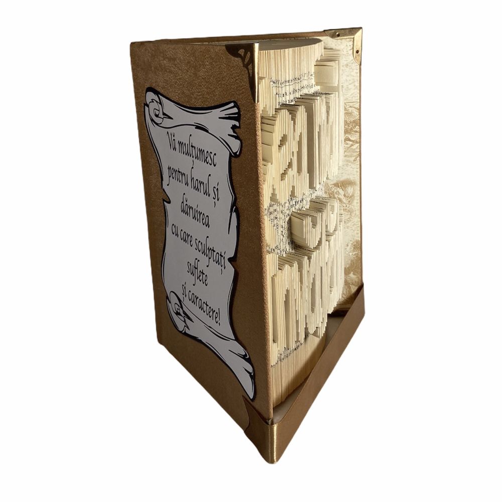 Carti sculptate personalizate - Book folding Romania