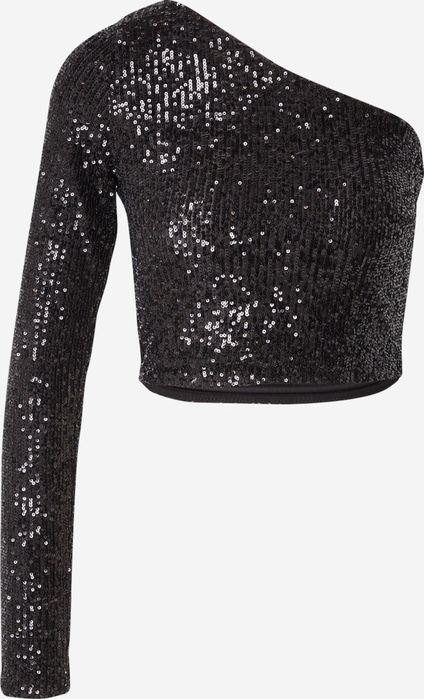 Топ блуза с един ръкав с пайети MYLAVIE X ABOUT YOU