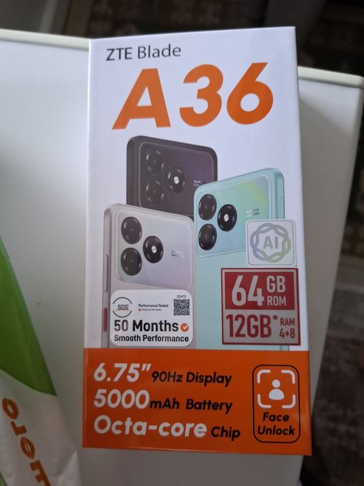 Продам новый в упаковке телефон ZTE