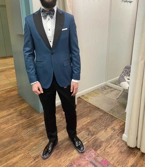 Smoking turquoise - ceremonie - nunta - TRENDS BY ADINA BUZATU