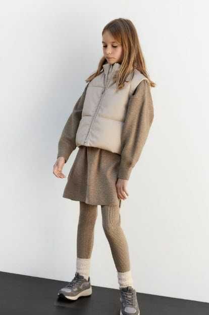 Кожен елек/грейка Zara, размер 11-12 г. (152 см) става и за XS