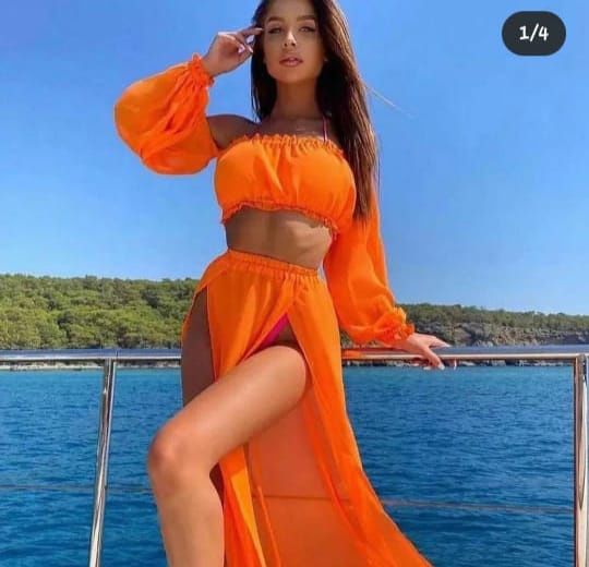 Туника пляжная яркая