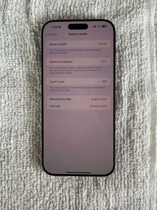 Iphone 16 Pro Max 256GB Black Titanium