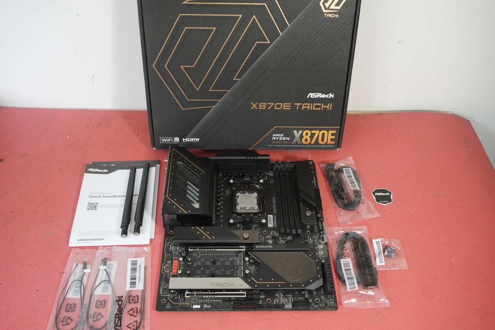 Bundle: AM5 дъно, дънна платка X870E Taichi + Ryzen 9800x3D