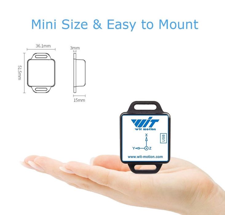 Accelerometru, clinometru Bluetooth BWT901CL – WitMotion