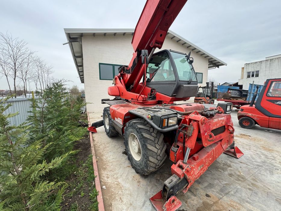 Incarcator telescopic MANITOU Rotativ 1742 Nacela cu telecomanda+Furci