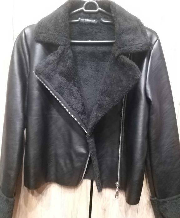 Ново Кожено Якенце С-М размер в черно