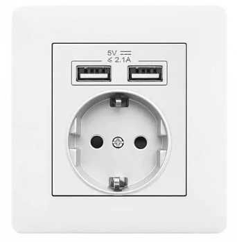 Контакт с 2 USB порта за зареждане на телефон