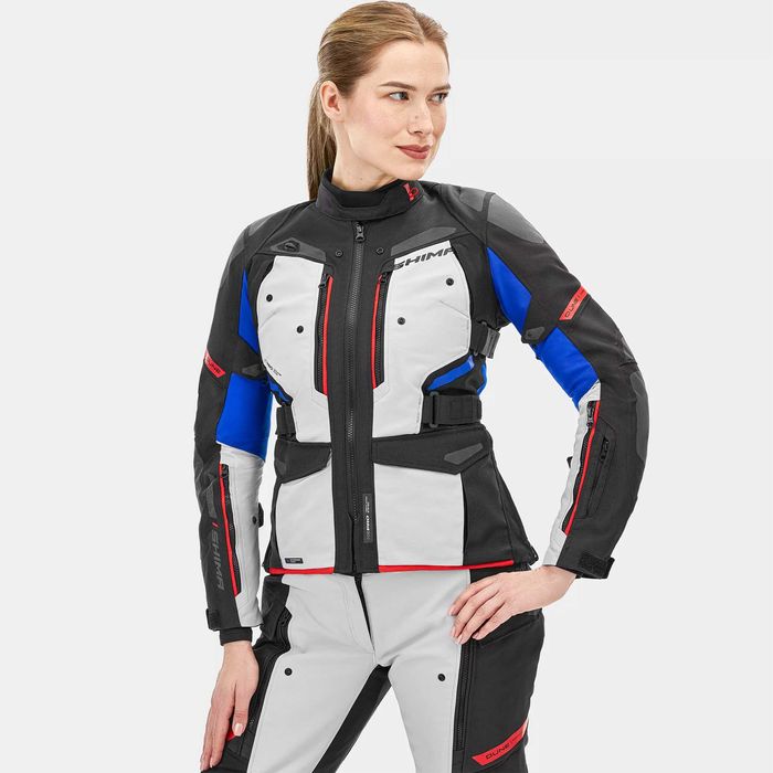 Дамско текстилно мото яке SHIMA DUNE WP Red/White/Blue