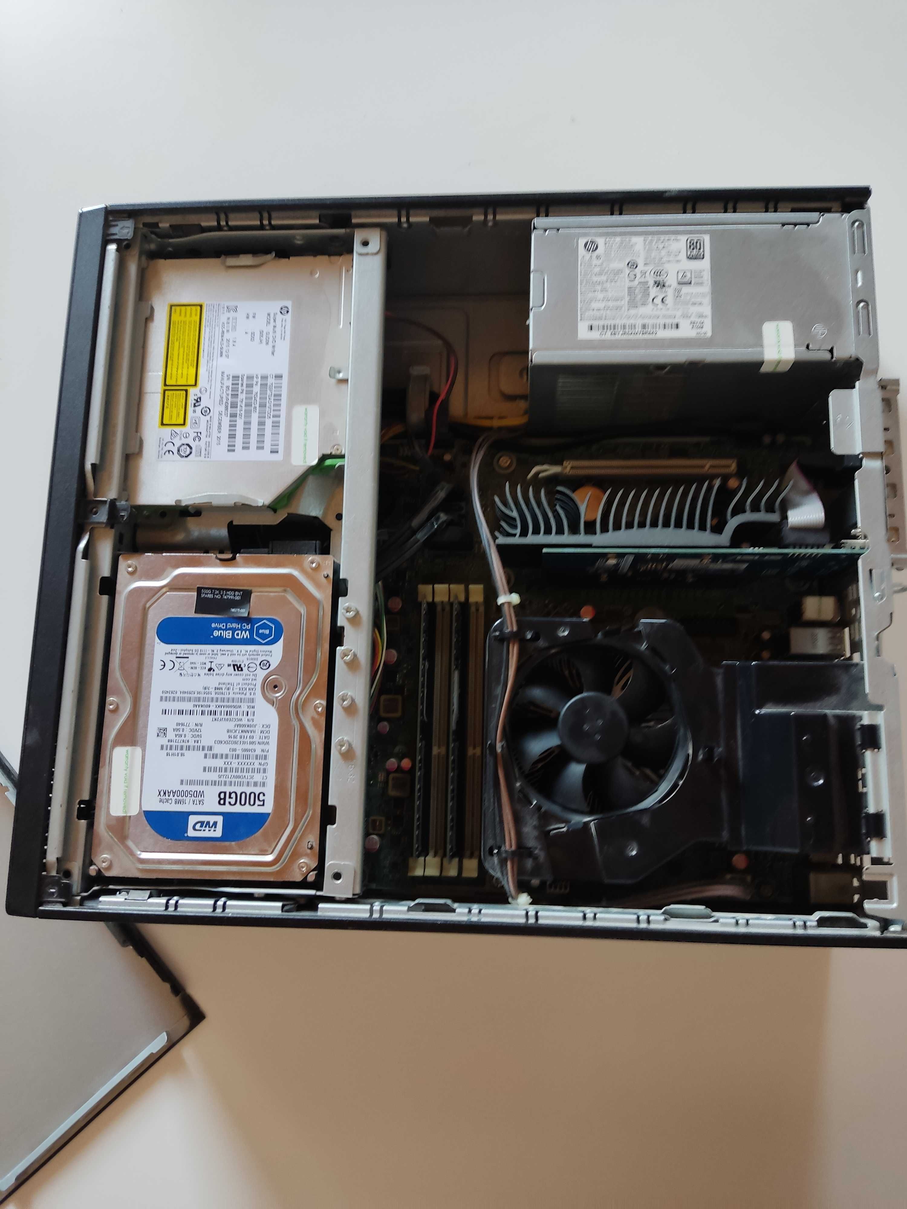 HP Компютър slim desktop със процесор AMD PRO A10 8750B , slim DVD-RW