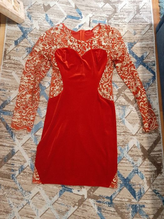 Rochie elegantă din catifea mărimea S