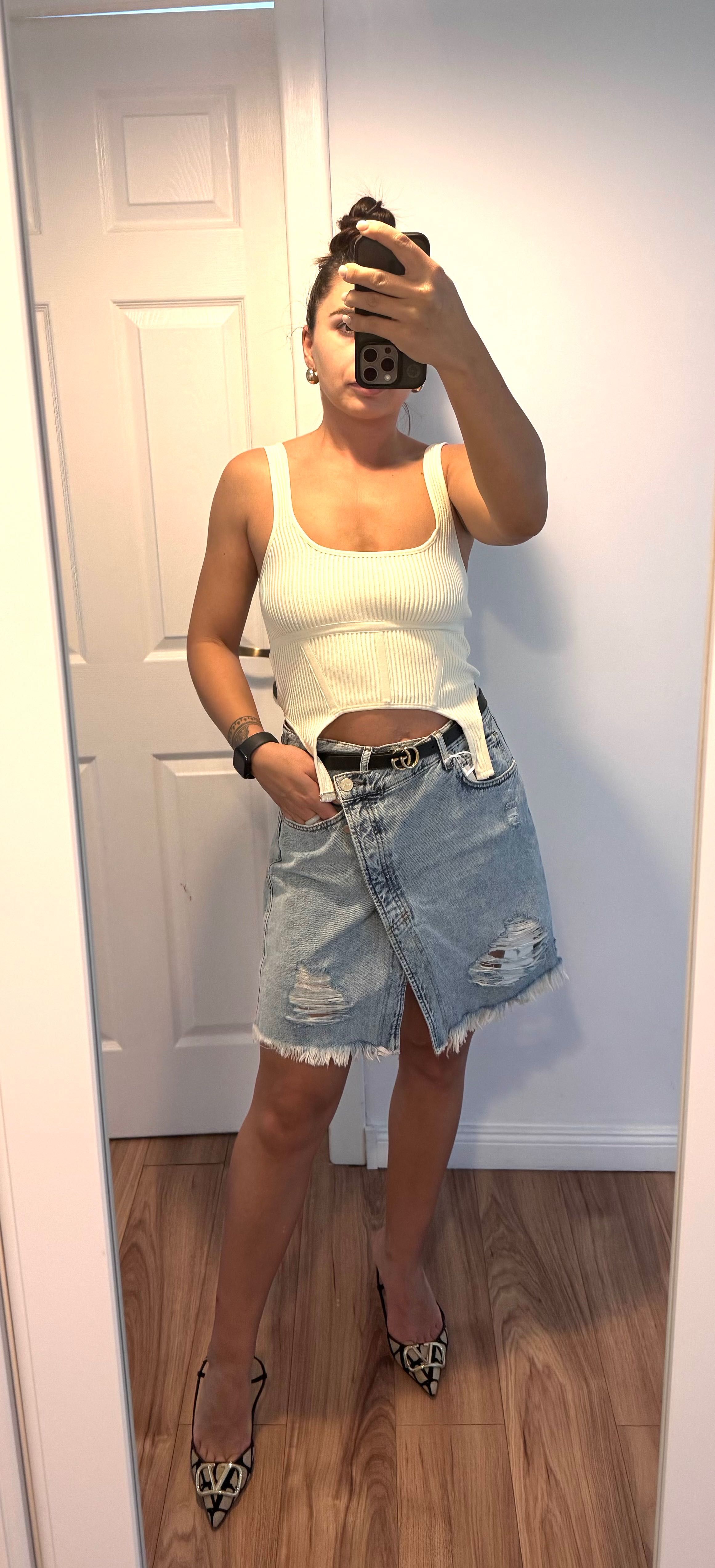 Fustă denim Kendall&Kylie Nouă cu eticheta