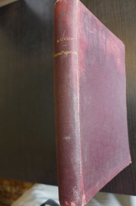 A.C. Cuza - Despre Poporatie 1899 STATISTICA TEORIA SI POLITICA EI