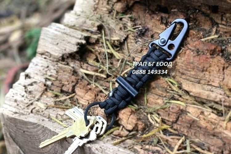 Карабинер паракорд с ключодържател karabiner parakord paracord гривна