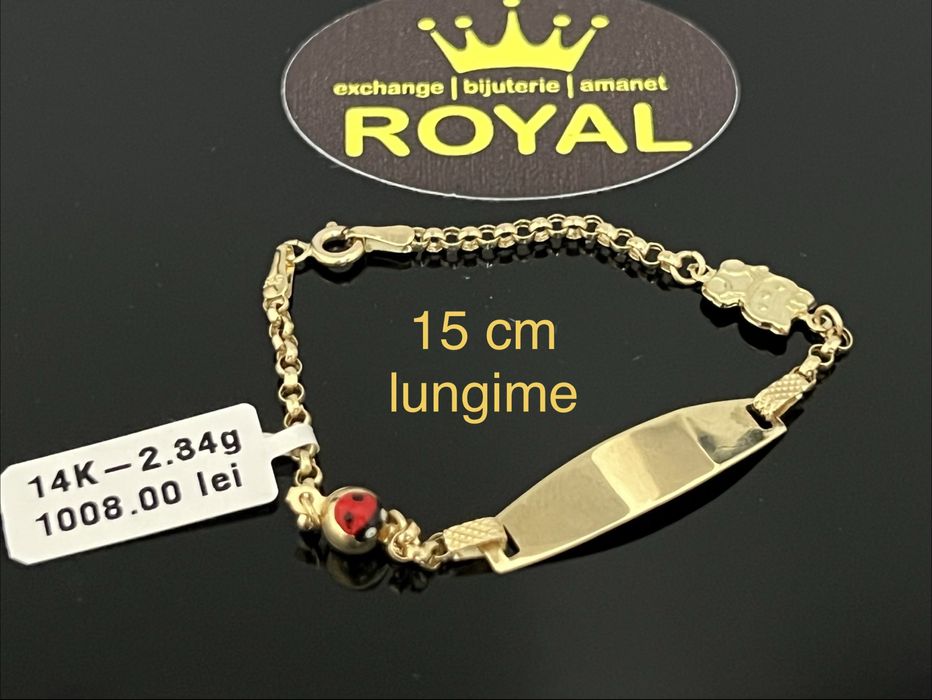 Bijuteria Royal CB : Bratara copil aur 14k 2,34 grame