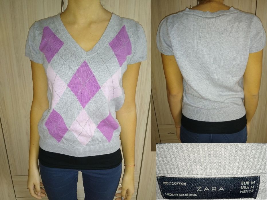 Блузи с къс ръкав/ размер S и М - Н&М, Zara и др.