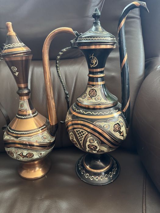 Ceainic pictat din cupru