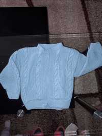 Ръчно плетена нова жилетка 86-92