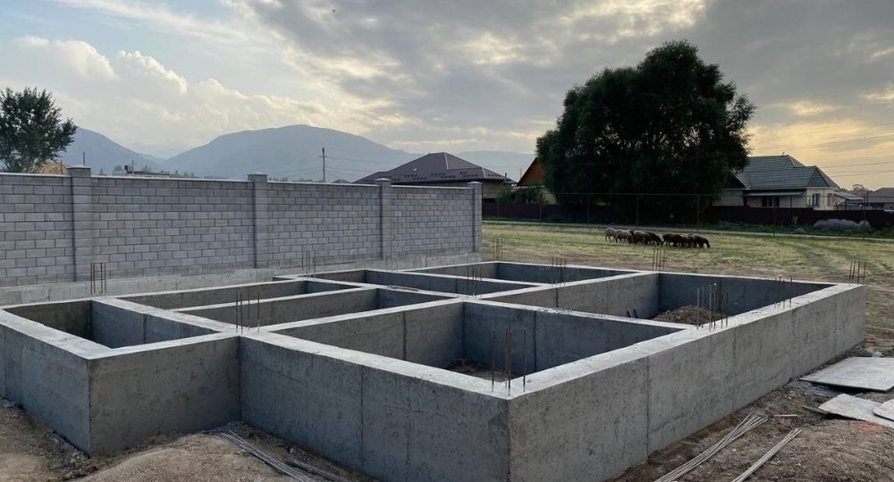 Заливаем Фундамент со своей Опалубкой Бетон Миксер Цемент Алматы