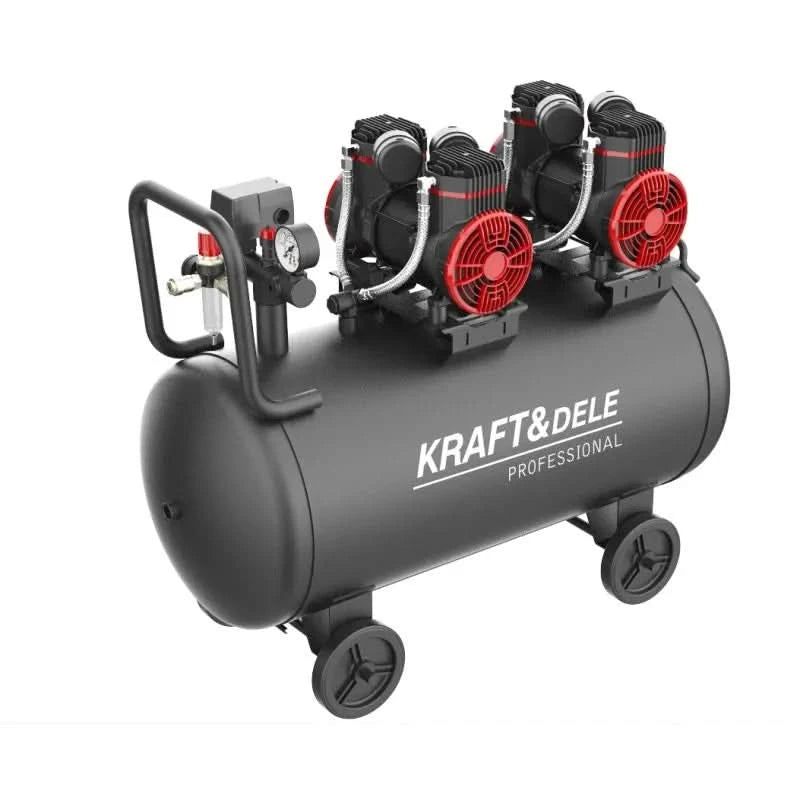 Compresor fara ulei silentios , 100L / 1500W x 2 ,528l/m ,KD1392