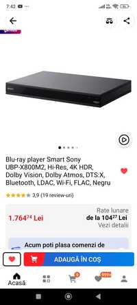 Sony ubp-x800m2 Dolby atmos 4k