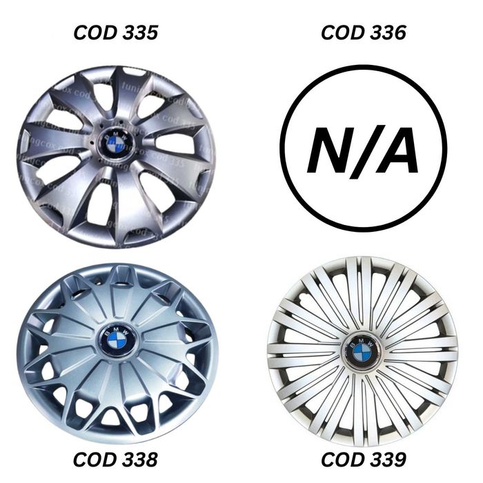 Capace roti R15 BMW diverse modele, pentru jante de tabla