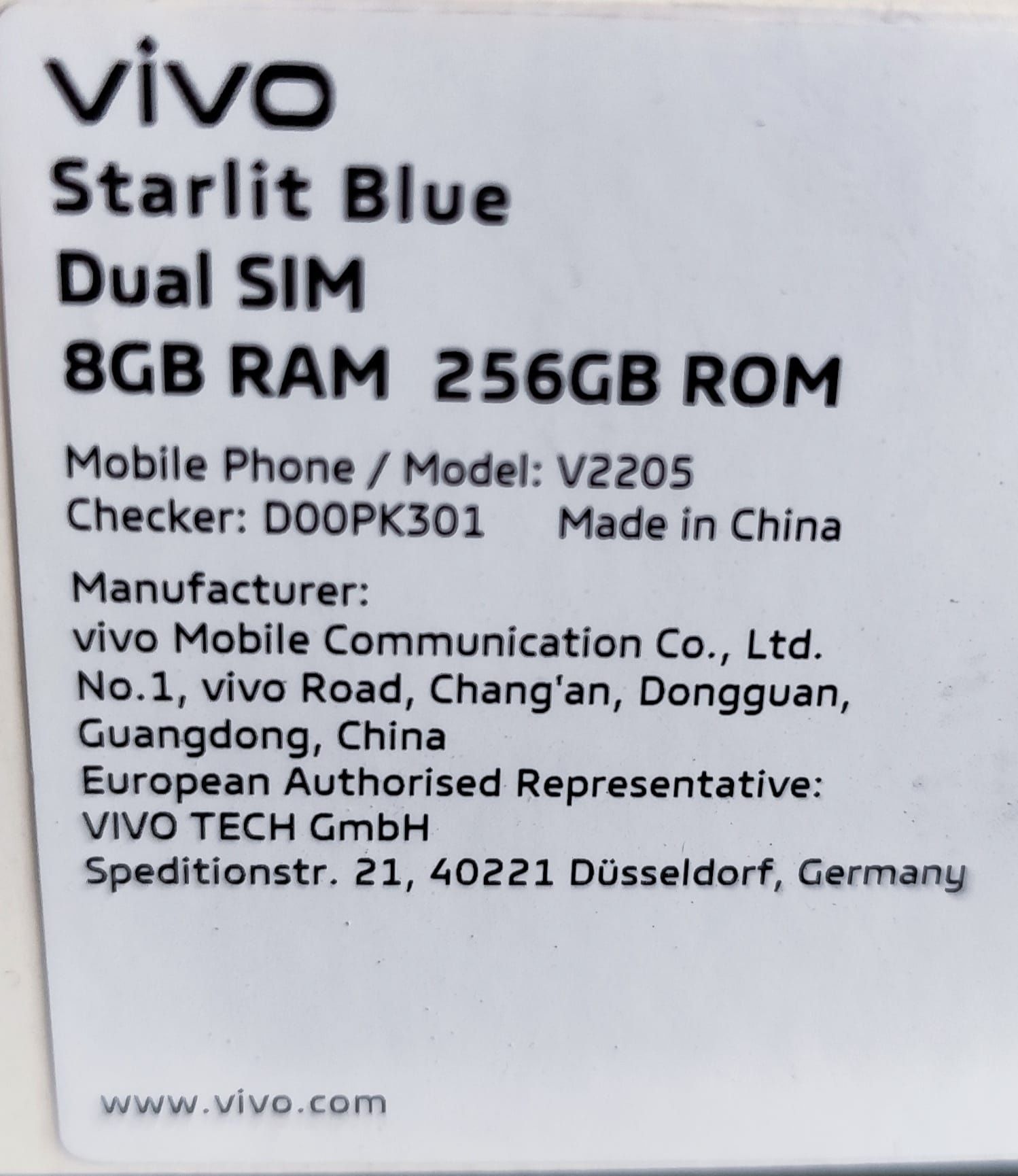 VIVO Y35 4G, 8GB RAM, 256GB
