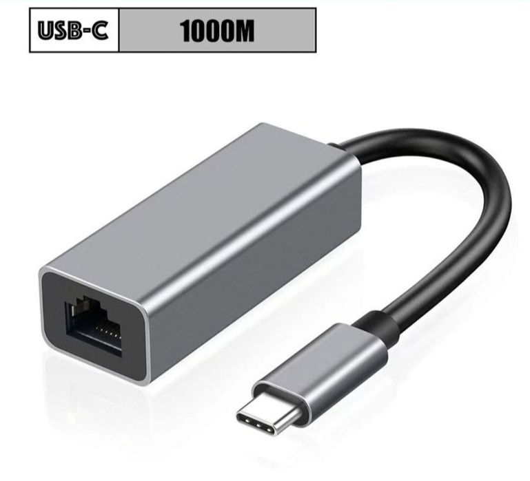 Adaptor TIP C Internet LAN RJ45 TIP C PC Laptop Macbook Telefon Enet