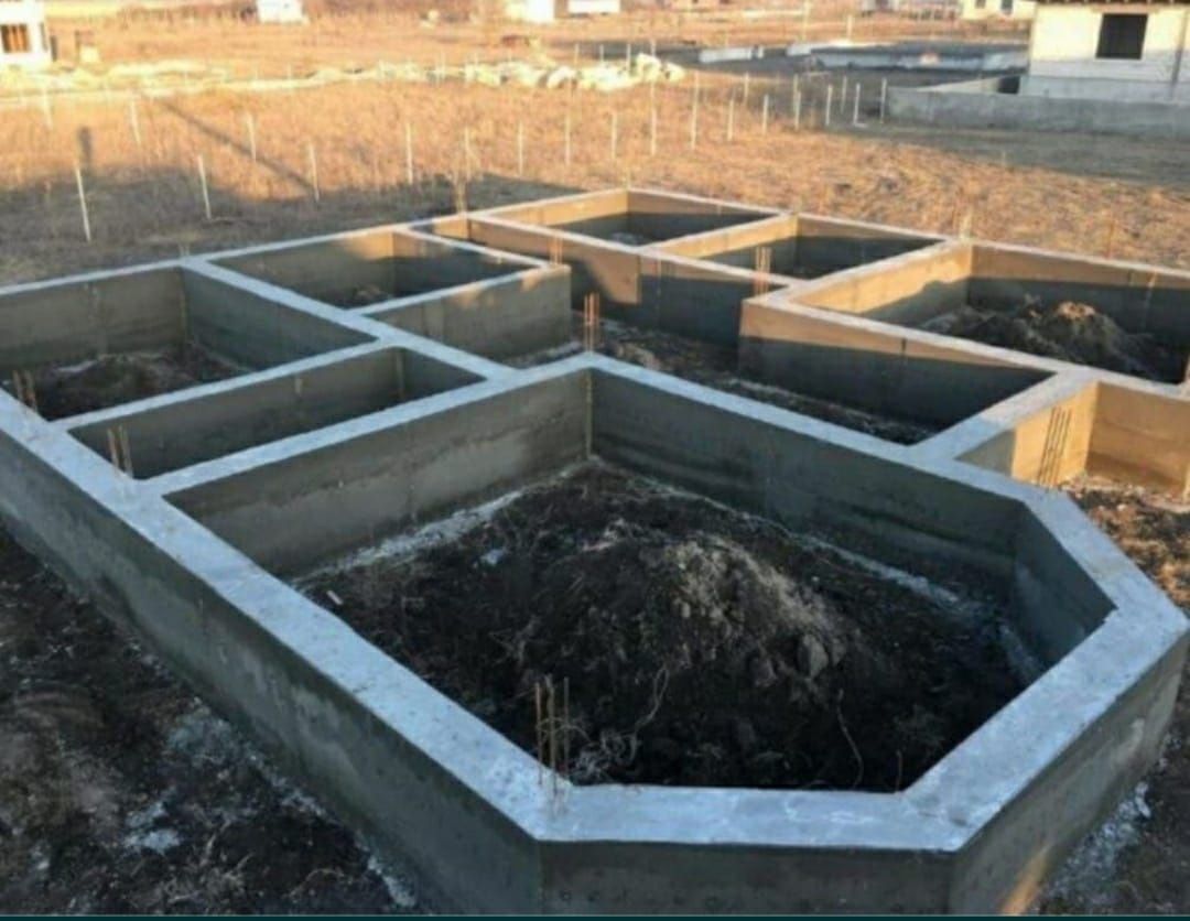 Заливка фундамента Алматы заливаем фундамент бетон