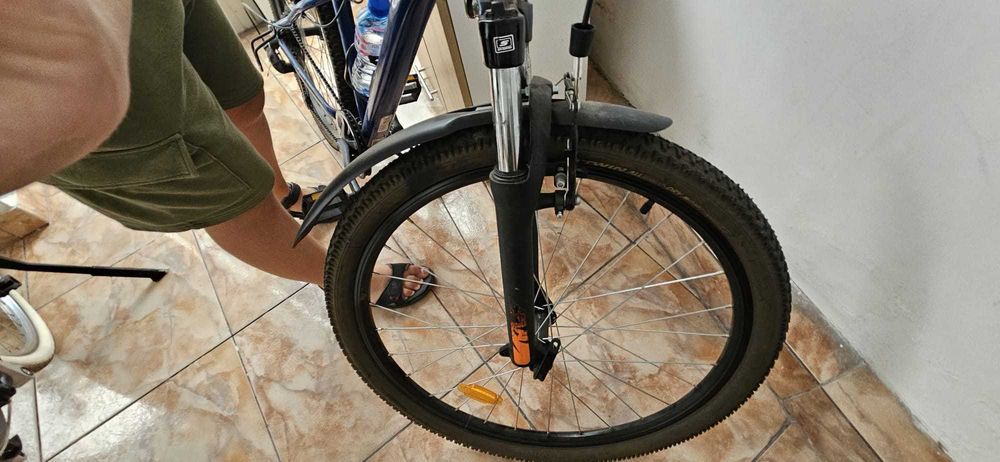Bicicleta Rockrider albastra, rar folosita, stare perfect functionala