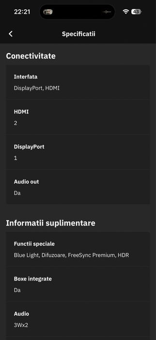 Vând Monitor gaming Lenovo Legion RF25f-30