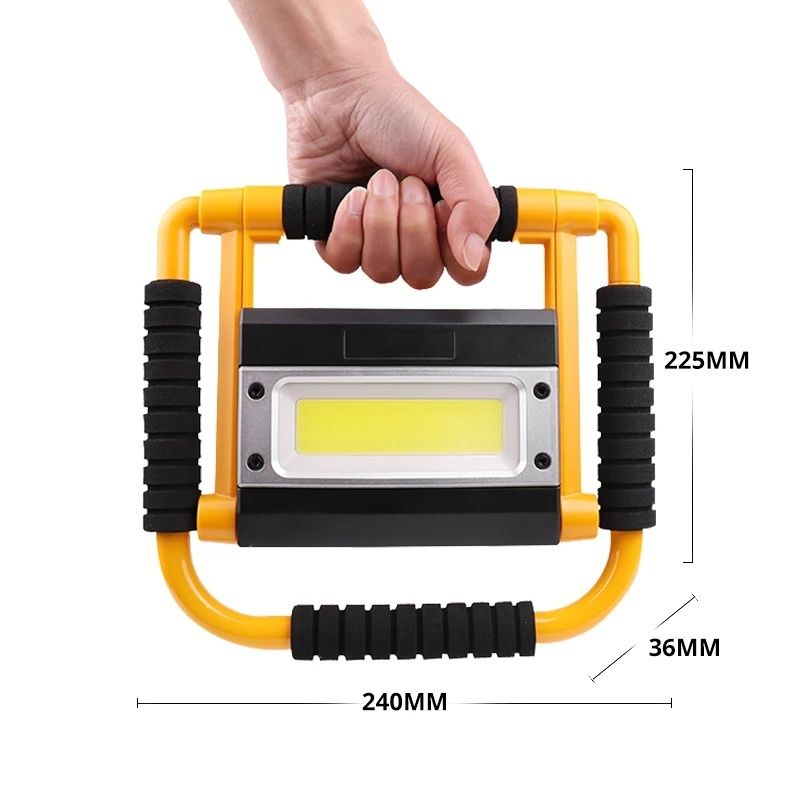 Акумулаторна Работна лампа фенер 20w LED COB