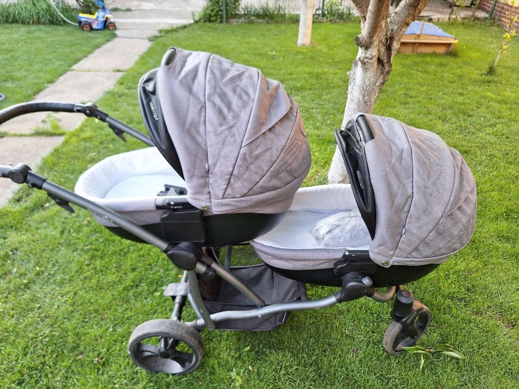 Carucior gemeni 3 în 1 Bebeto 42