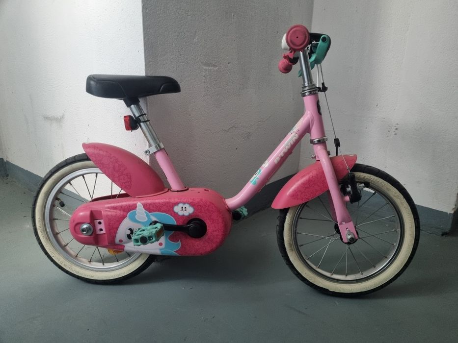 Bicicletă 14" 3-5 ani 500 Unicorn