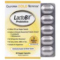 California Gold Nutrition, LactoBif, пробиотики, 5 млрд КОЕ, 60 шт