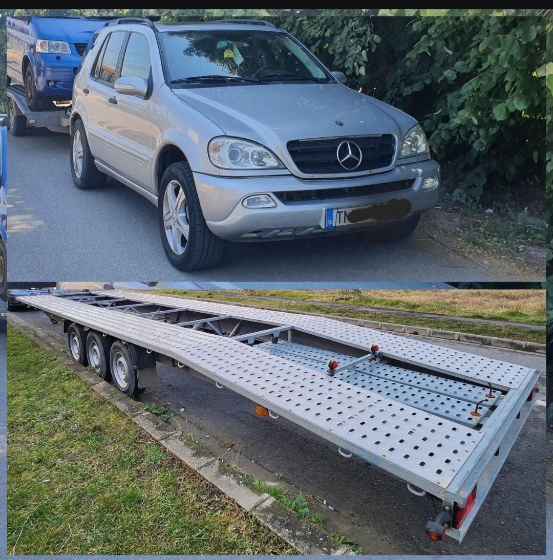 Vând Mercedes ML 2.7 cuplaj cu remorca dublă