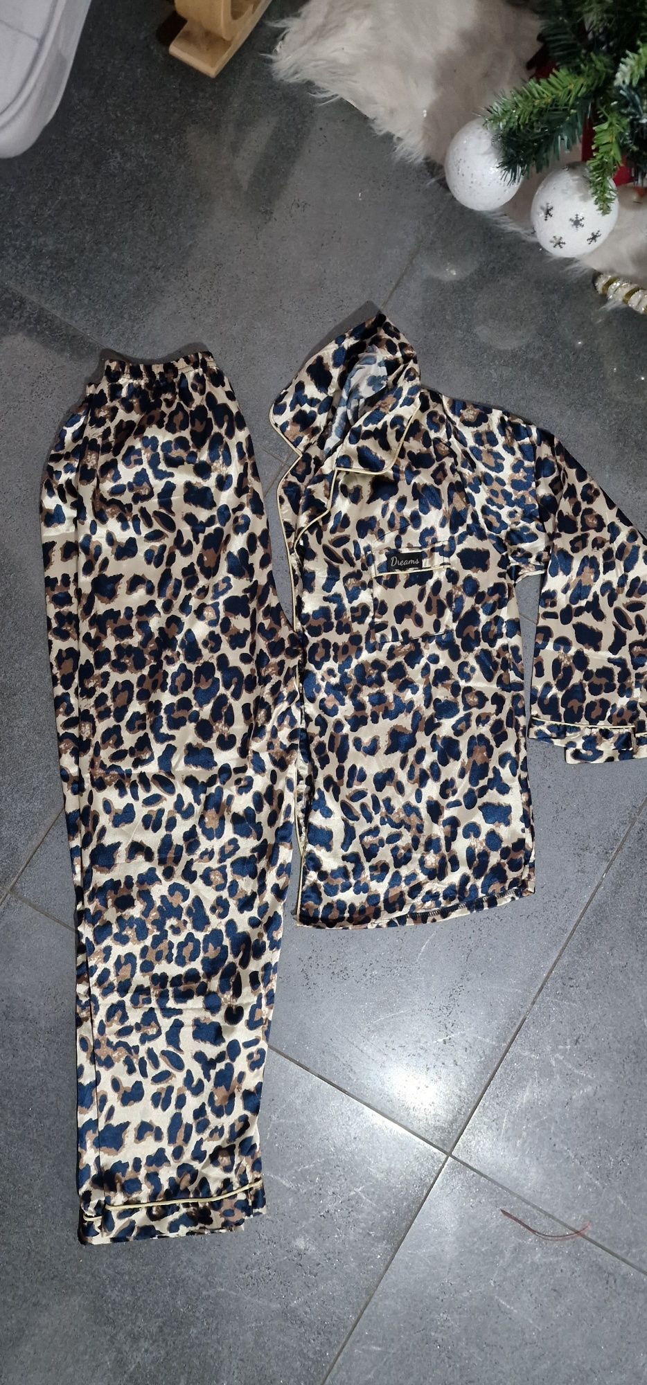 Pijamale satin animal print