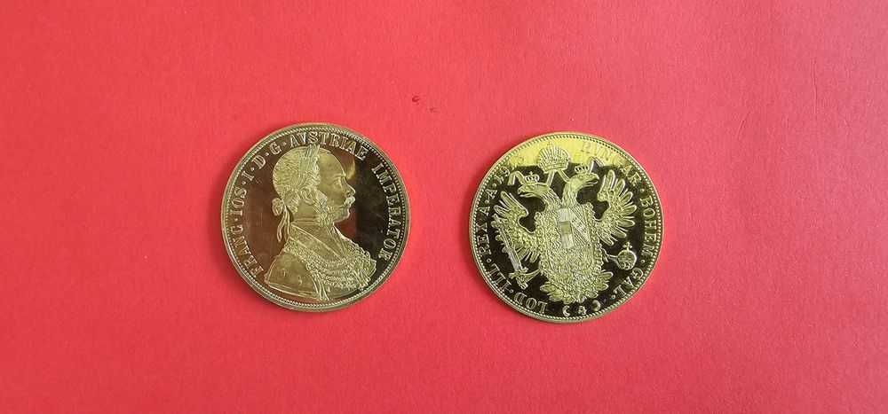 Monezi aur Austrice, Franz Ioseph, 1 Ducat & 4 Ducati