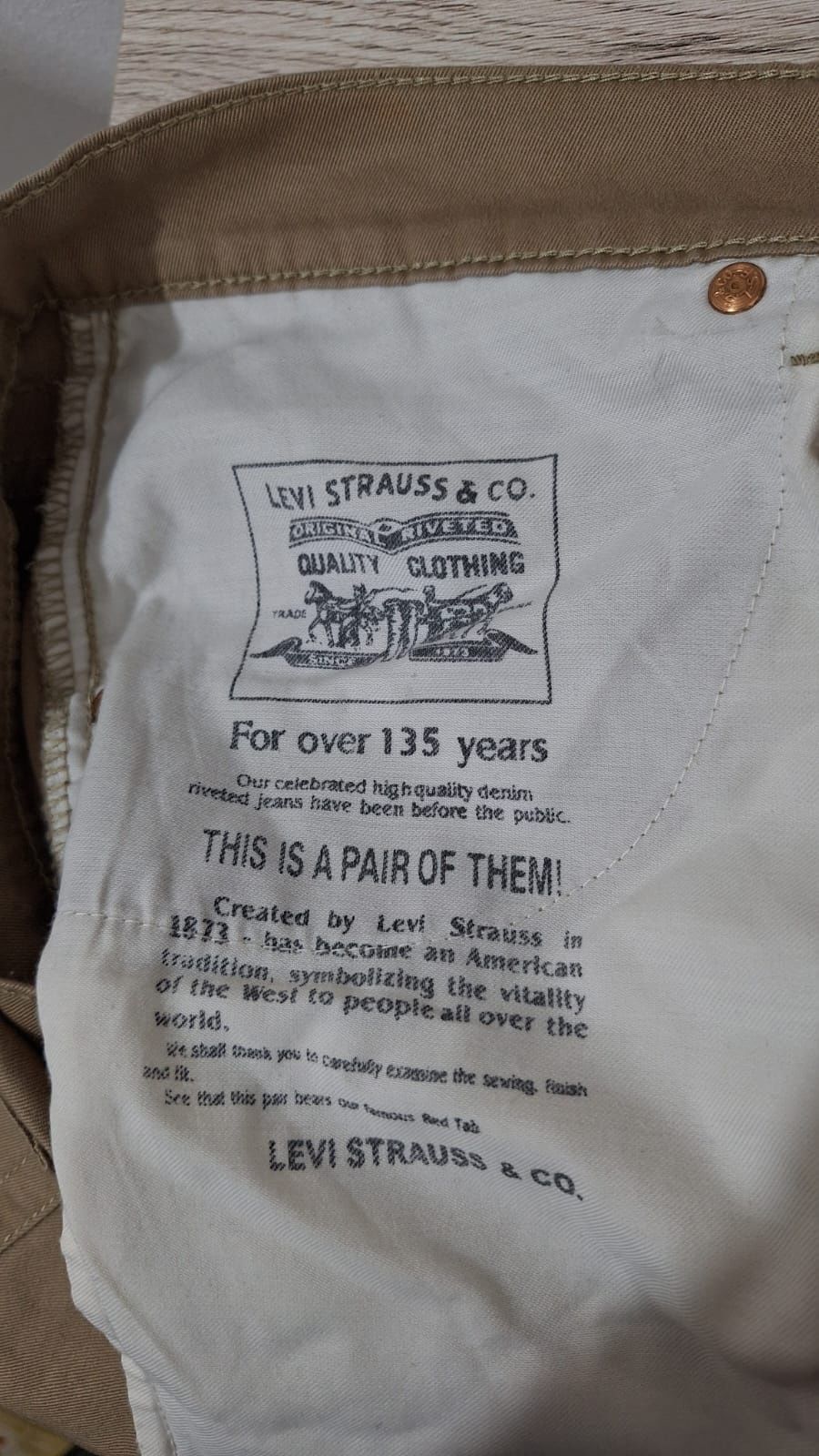 Pantaloni chino barbati Levi Strauss&Co w34 x L34