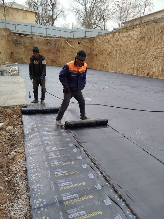 Gidro izalatsiyaГидроизоляция фундамента