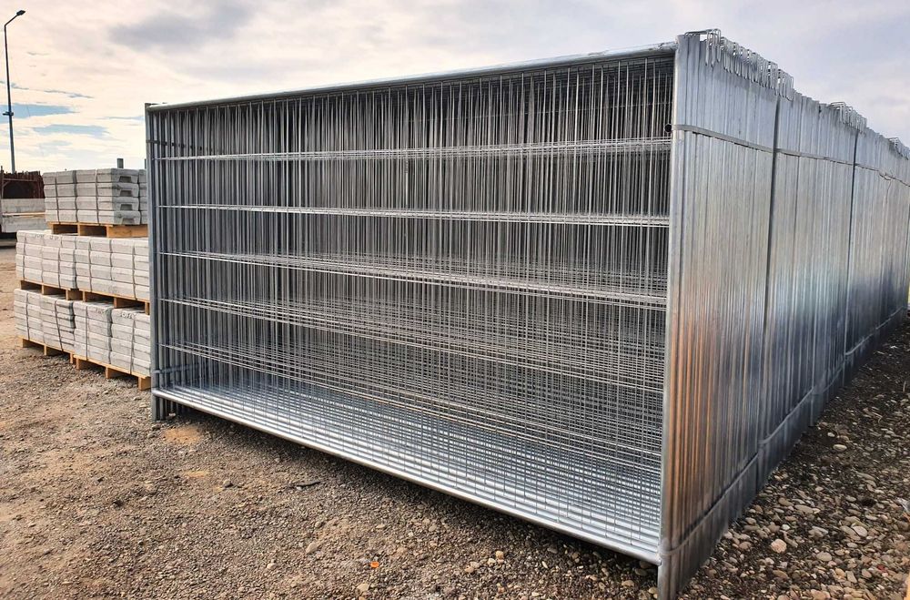 Panouri gard mobil santier, gard delimitare, garduri provizorii