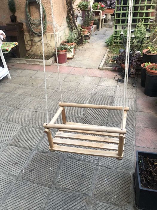 Дървена детска люлка  два броя