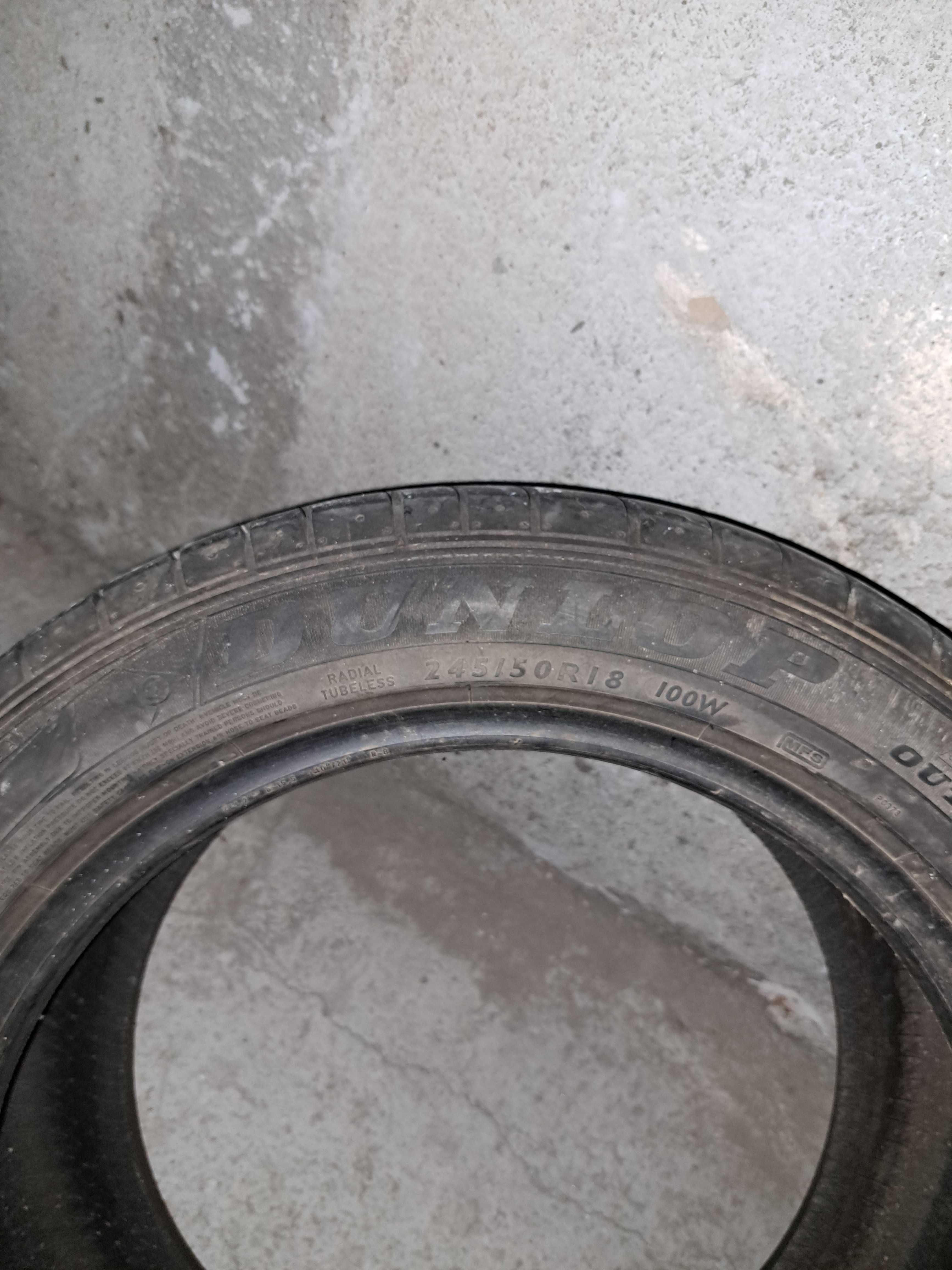 4бр 190лв Летни гуми Dunlop 18ки Рън Флат
