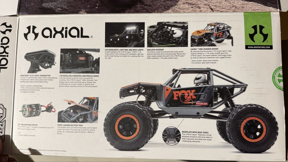 Axial Capra 1:18  4WD RTR Количка катерач