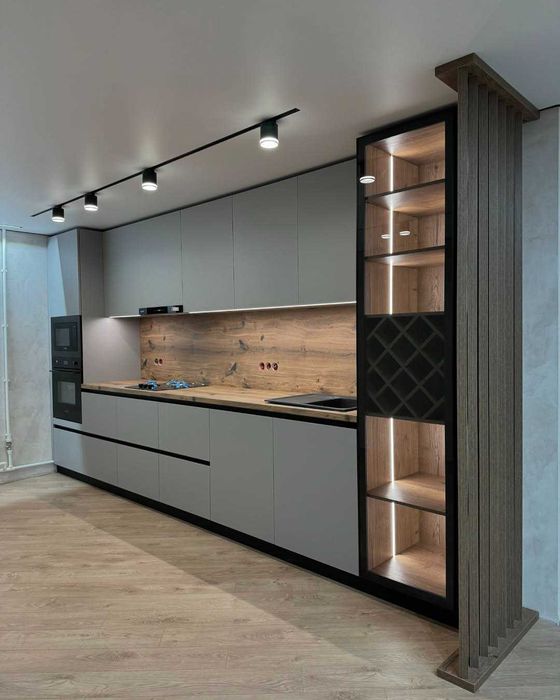 Кухонный Гарнитур Кухня Мебель на Заказ Корпусную Шкаф Гардероб мдф!