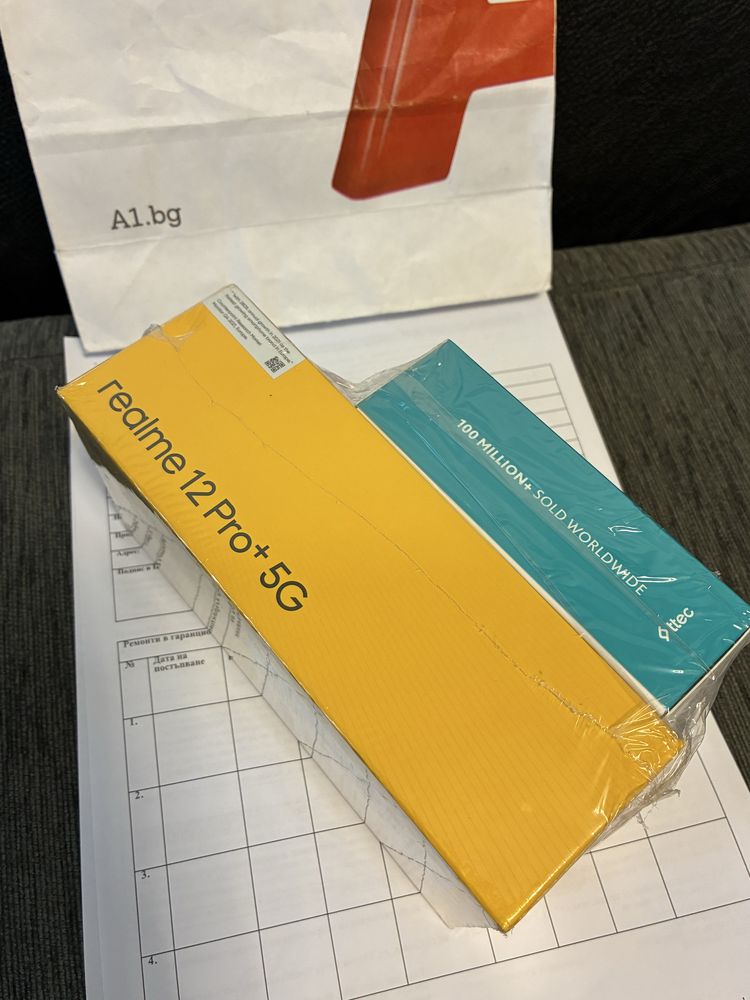 ЗАПЕЧАТАН 512GB Realme 12 Pro+ 5G Гаранция A1 2027г Blue