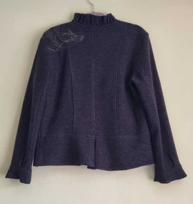 Cardigan gri Christian Berg, marimea L, lana 100%, neintepacioasa